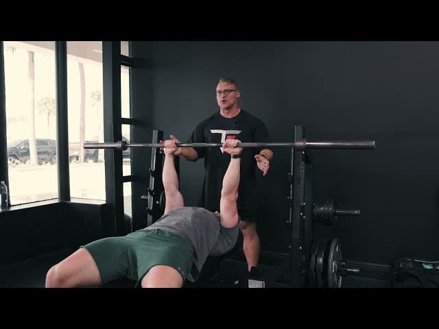 Flat Close Grip Barbell Bench Press