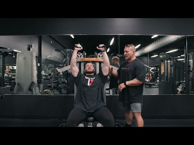 Seated Cable Overhead Press