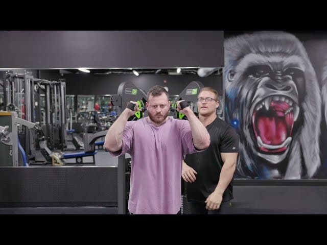 Bilateral Cross Cable Tricep Extension Forward From Shoulder