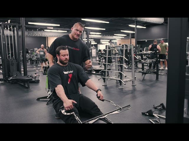 Seated Bilateral Rear Delt Cable Row