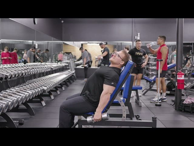 Bilateral Incline Dumbbell Curl