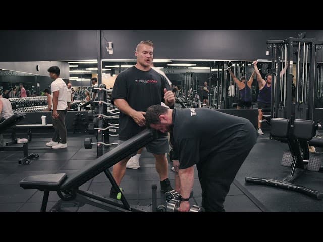 Head & Chest Supported Upper Back Dumbbell Row